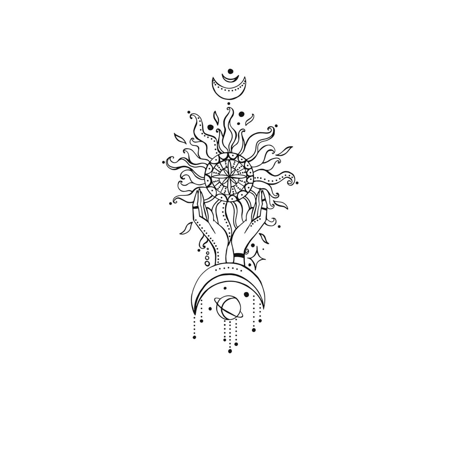 Moon Hands Holding The Sun - K559