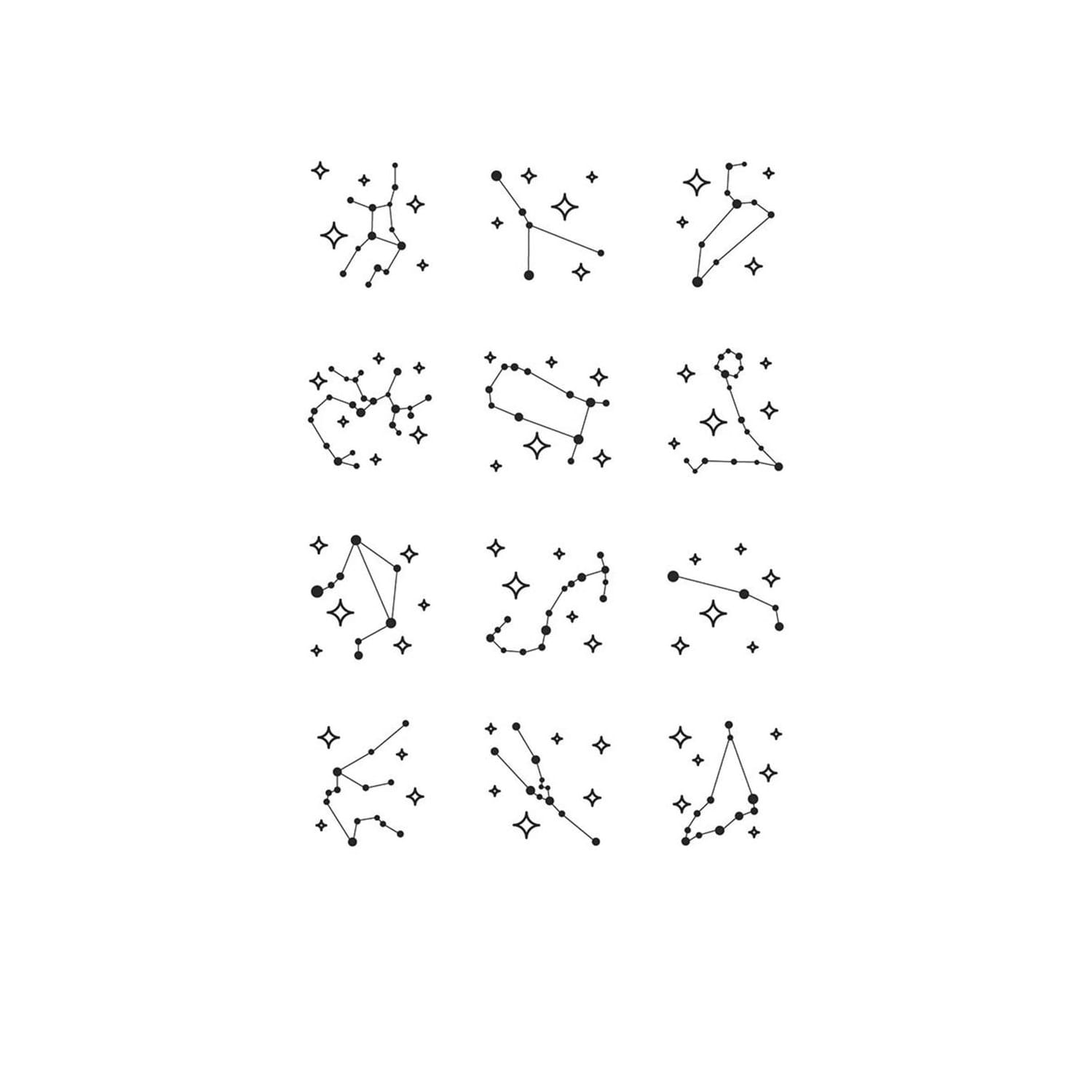 12 Constellations Abstract Display - K419
